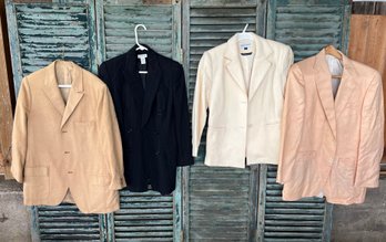 Four Vintage Blazers, A J. Press Coat Made In 1964, Size 2-4. One Is Bloomingdales, One Is Ann Taylor,