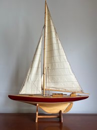 Vintage Model Sailboat