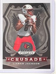 2020 Panini Prizm Lamar Jackson Crusade Card #70