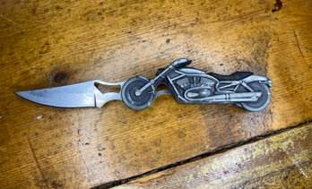 Lot 10- Motorcycle Folding Picket Knife