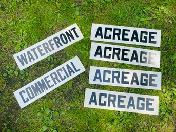 Hanging Signs- Waterfront, Acreage And Commercial