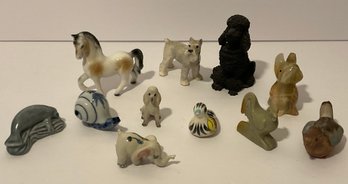 Ceramic, Porcelain, Stone Adorable Miniature Animals