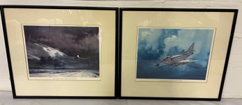 Two Navy Fighter Jet Prints