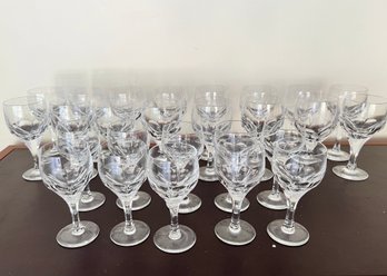 26 Large And Small Glass Goblets