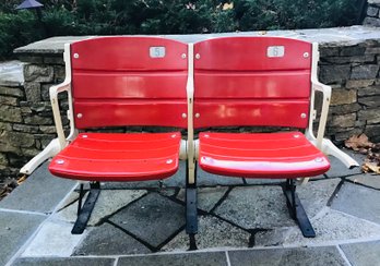 Pair Of Authentic Shea Stadium Seats