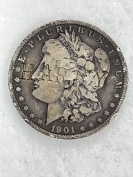 1901 New Orleans Mint, Morgan Silver Dollar, 90 Silver