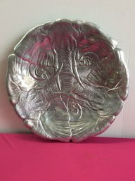 Metal Casted Elephant Platter