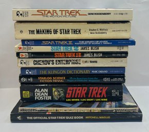 Lot 2 Of Star Trek Fan Books - Klingon, Making Of Star Trek, Trivia, & More!