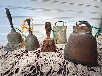 Six Piece Metal Bell Lot