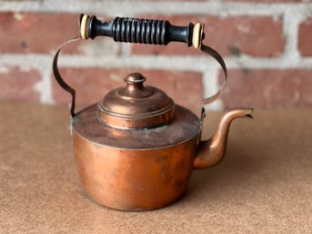 Antique Copper Kettle -