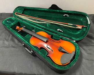 A Violin With Bow &  Case - Made In China Selling AS IS