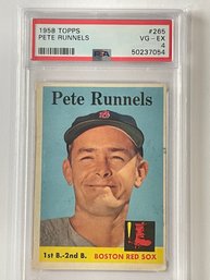 1958 Topps Pete Runnels Card #265     PSA 4