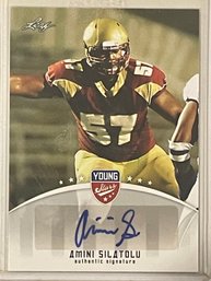 2012 Leaf Young Stars Authentic Signature Amini Silatolu Autographed Rookie Card #AS1