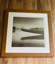 Framed Boat Picture 23x23