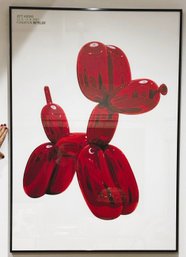 Large Jeff Koons Balloon Dog / Offset Lithograph Edition 1000 NY Times Store