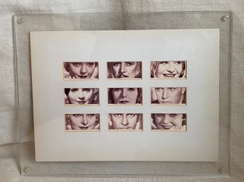 Matted Hollywood Stars 16x12in In Plexiglass Frame Tobacco Cards