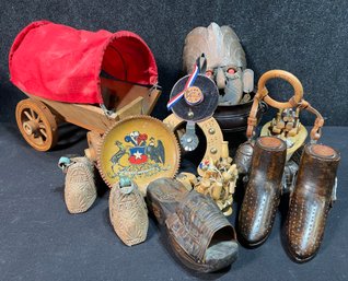 Chilean Lot Of Boots And Cowboy Memorabilia