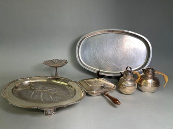 An Assortment Of Silver Plate