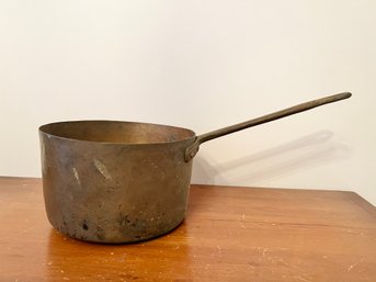 Antique Copper Handled Pot