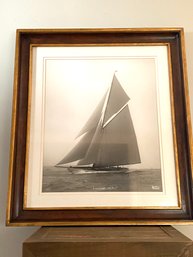 Lillian August Framed Trowbridge Sailing Photo Print Of Lulworth 1927  (W2)