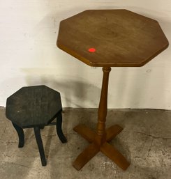 Two Contemporary Wooden Tables
