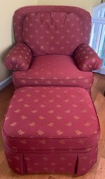 Club Chair And Ottoman