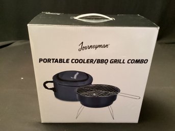 New Journeyman Portable Cooler Barbecue Grill Combo Fathers Day