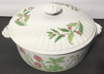 Shafford Herbs & Spices Oven-To-Table Porcelain Casserole & Top