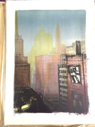 Luciano Guarnieri  Lithograph 3/100  - Large - 20'x 28'' Inches - New York