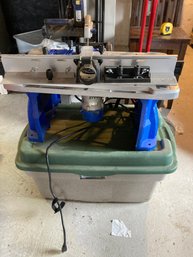 Cobalt Router Table And Box Of Extension Cords