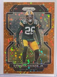 2021 Panini Prizm Darnell Savage Jr. Orange Disco Prizm Card #142