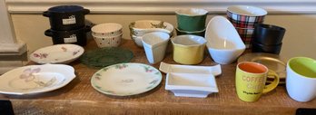 Color Ramekins , Small Bowls, And Decorative Plates