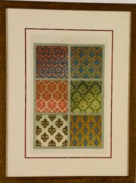 Fabric Design Lithograph