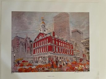 Faneuil Hall Boston Print By Kamil Kubik