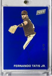 Fernando Tatis Jr. 2022 Panini Father's Day Blue Parallel SSP/50