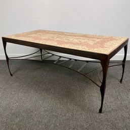 Artisan Made Metal Base Tile Coffee Table