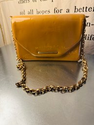 Rachel Zoe Designer Patent Leather With Beautiful Chain Strap