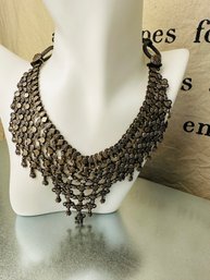 Metal Braided And Mesh Handmade In India Vintage Choker Necklace