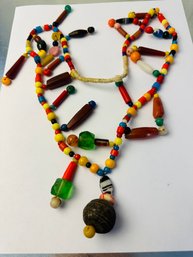 Artisan Handmade In Hawaii Colorful Beaded Necklace