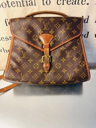 Vintage Louis Vuitton Authentic Designer Envelope Bag Wear As Cross Body, Hand Held Or Regular Shoulder Bag