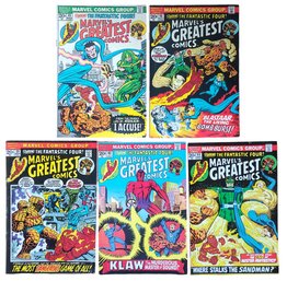 1972-1973 MARVELS GREATEST COMICS #39,43,44,46,48