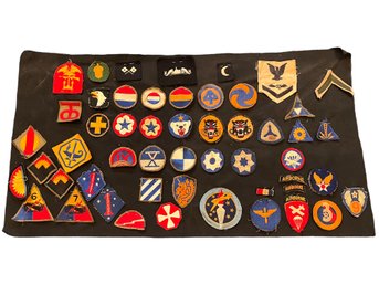 Vintage United States World War II Military Patch Collection