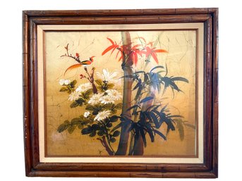 Vintage Japanese Watercolor On Board Signed P.chan