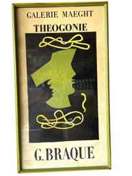 Vintage Georges Braque Galerie Maeght Theogonie Poster.
