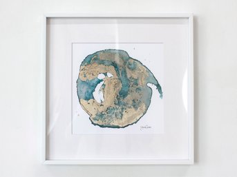'Geode No. 2' - White Frame 12x12