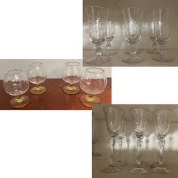 Collection Of Vintage And Handcrafted Glassware