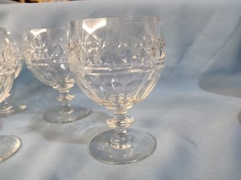 7 Crystal Goblets  VERY High Quality