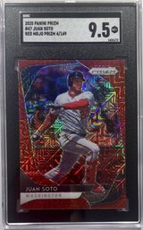 Juan Soto 2020 Panini-Prizm Red Mojo Prizm SP /149 SGC Graded MT 9.5