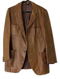 Cortefiel Vintage Leather Jacket