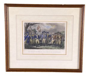 The British Surrendering Their Arms To Gen. Washington Engraving